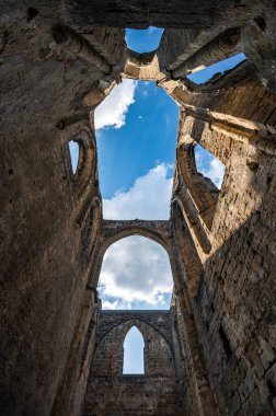 Ruins of castle Oybin in Germany