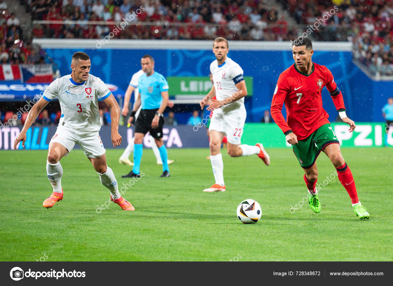 Leipzig Allemagne Juin 2024 Euro 2024 Groupe Match Portugal Tchéquie