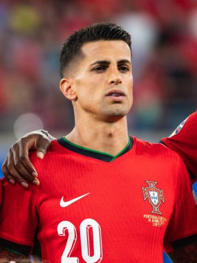 LEIPZIG, GERMANY - 18 Haziran 2024: Euro 2024 Groupe F maçı Portekiz - Çek 2: 1. Joao Cancelo 