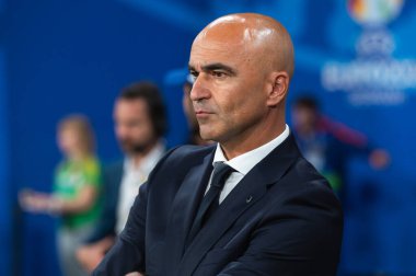 LEIPZIG, GERMANY - 18 Haziran 2024: Euro 2024 Groupe F maçı Portekiz - Çek 2: 1. Roberto Martinez baş antrenör.