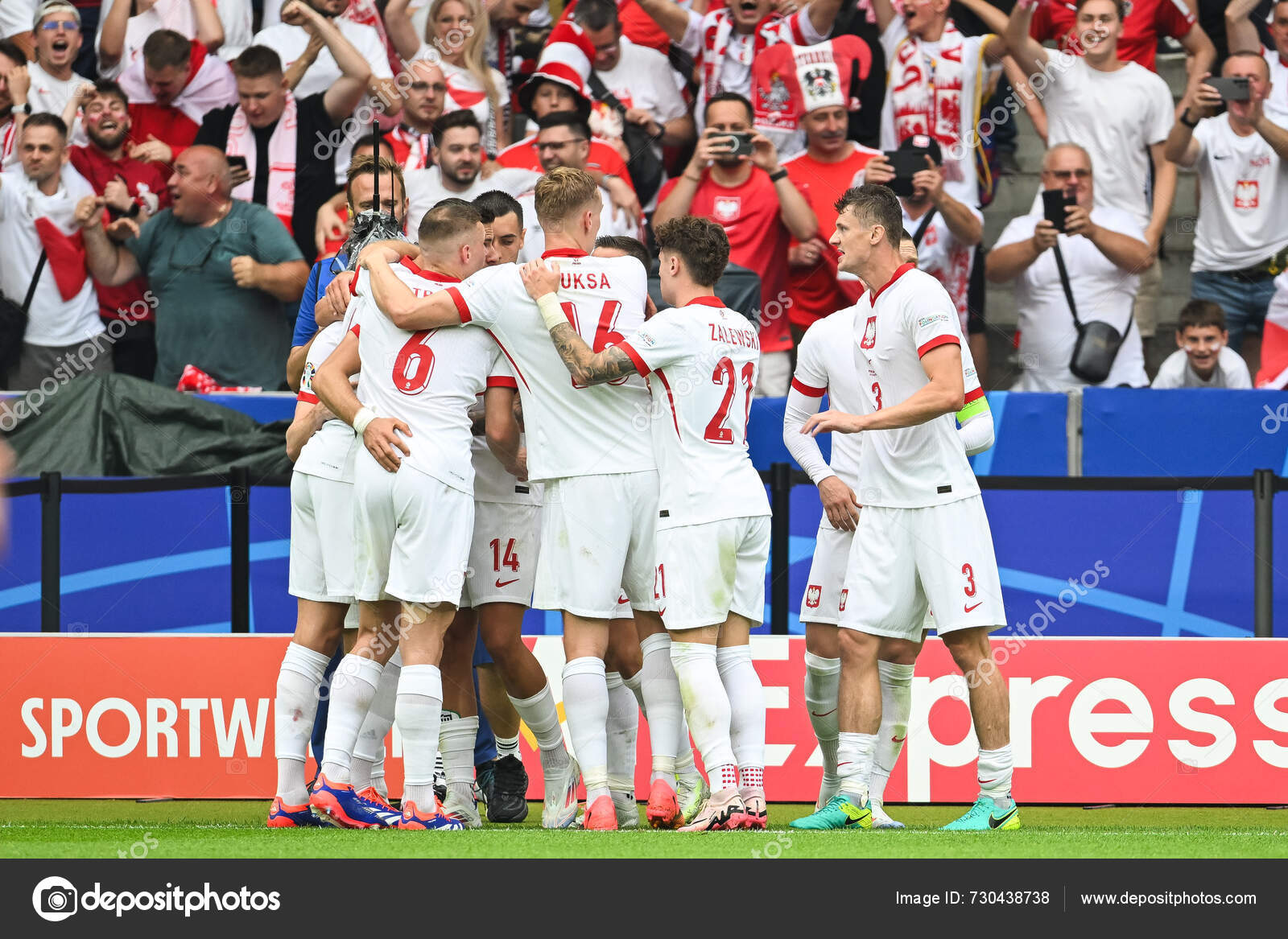 Berlijn Duitsland Juni 2024 Euro 2024 Groupe Match Polen Oostenrijk
