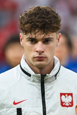 BERLİN, GERMANY - 21 Haziran 2024: Euro 2024 Grup D maçı Polonya - Avusturya 1: 3. Nicola Zalewski.