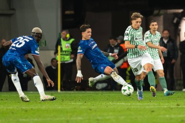 WROCLAW, POLAND - 28 Mayıs 2025 UEFA Konferans Ligi Final Maçı Real Betis - Chelsea. J. Rodriguez iş başında. 