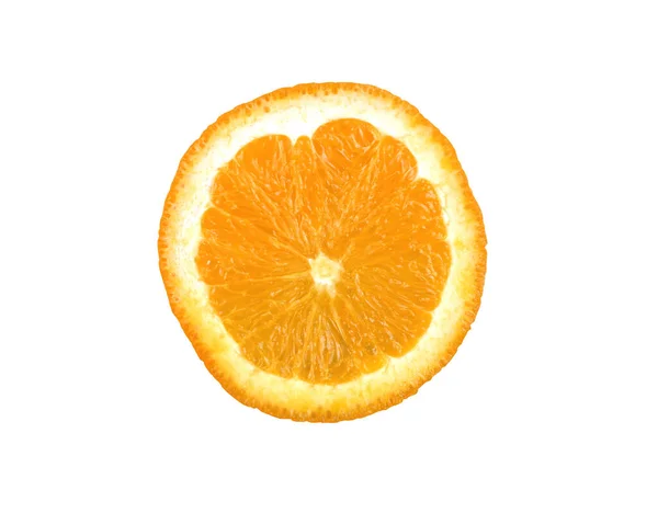 Świeżość Pomarańczowy Mandarynka Obrane Sekcja Izolowana Białym Tle Mają Ścieżki — Zdjęcie stockowe
