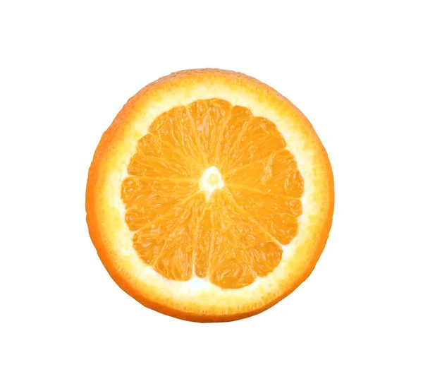 Freshness Orange Mandarin Peeled Section Isolated White Background Have Clipping — Stock Photo, Image