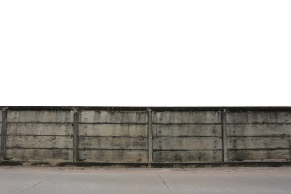 Старая Стена Изолированы Белом Фоне Обрезки Пути — стоковое фото