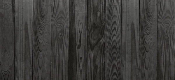 黑色和白色的黑色木墙 室内装饰背景 木制背景的风化木板 — 图库照片