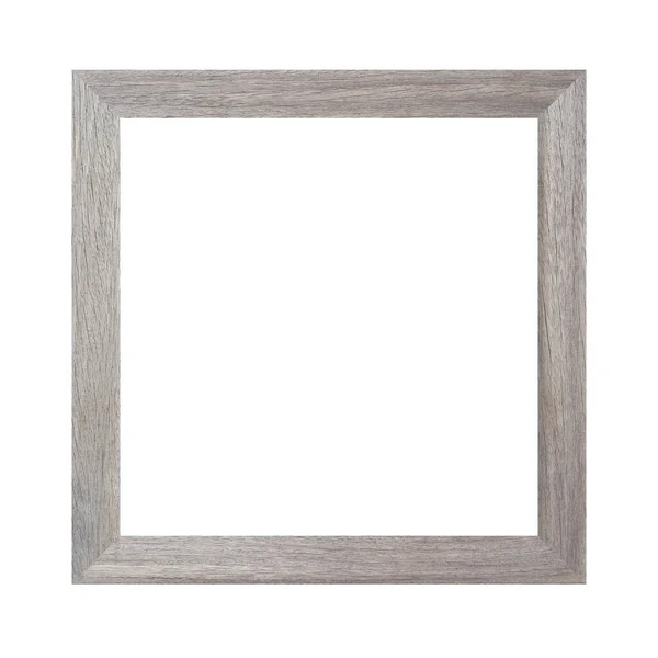 Old Wooden Frame Picture Isolated White Background Design Inyour Work — Stock Photo, Image