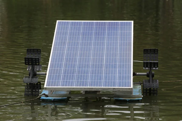 Solar water turbine with off system in a pond, Clean energy that can reduce the use of electricity