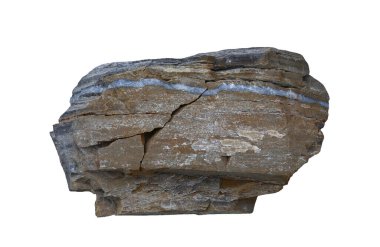 Dağ kaya dokusu ya da farklı şekillerde taş doğal olarak beyaz arka planda izole olarak ortaya çıkar ve kesme yolları vardır..