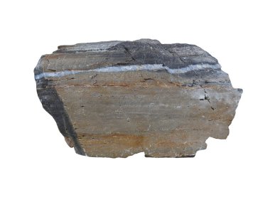 Dağ kaya dokusu ya da farklı şekillerde taş doğal olarak beyaz arka planda izole olarak ortaya çıkar ve kesme yolları vardır..