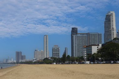 Jomtien Sahili Pattaya Şehri birçok oteli, Jomtien Sahili Tayland 'da popüler bir turizm merkezidir..