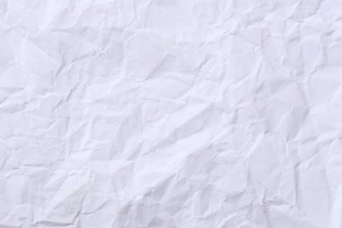Doku konseptinizi tasarlamak için buruşmuş beyaz resim kağıdı arka planı.