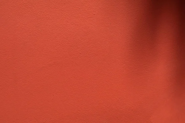 Parede Vermelha Com Sombras Folhas Fora Projeto Arquiteto Porta Engenharia — Fotografia de Stock