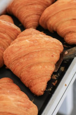 Freshly Buttery baked croissants. French and American Croissants and Baked Pastries are enjoyed world wide.