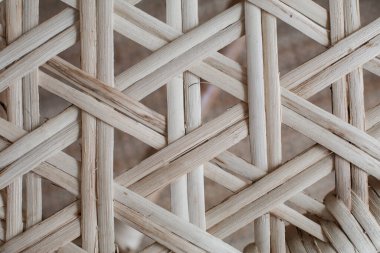 Düz arka plan çizgileri olan Rattan dokuma deseni. Güzel meşe ağacı dokusu yüzeyi. Dekoratif arkaplan