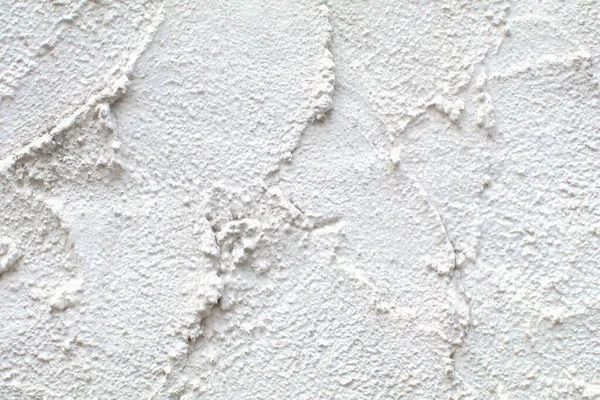 建筑工地的白色混凝土墙 整容过程 带有空间的纹理背景 靠近点 — 图库照片