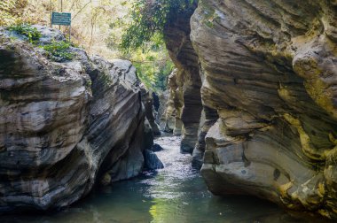 Büyük Kanyon Wang Sila laeng, Nan. Ulusal Park 'ın Tayland manzarası. Doğa ve seyahat geçmişi