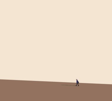 Sırt çantalı bir adam modern şehir caddesinde yürüyor. Şehir yaşam tarzı çok düşük. Açık hava aktivitesinin tadını çıkarıyorum..