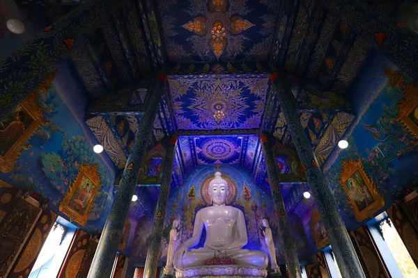 Εσωτερικό Του Ναού Του Ιερού Βούδα Στην Πόλη Της Πρωτεύουσας — Φωτογραφία Αρχείου