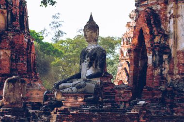 Ayutthaya 'daki antik heykel, Tayland