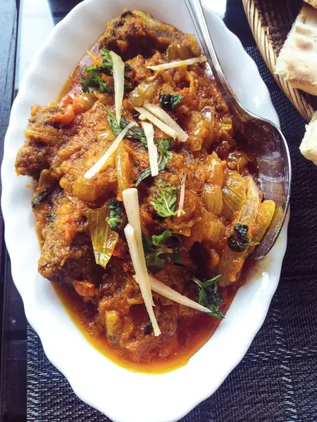 Curry Indio Con Pollo — Foto de Stock