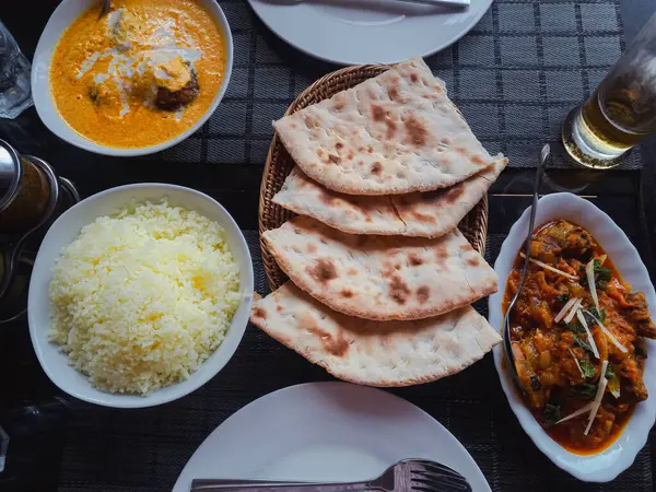 Индийская Кухня Еда — стоковое фото