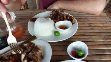 Tayland yemeği ve içecekleri.