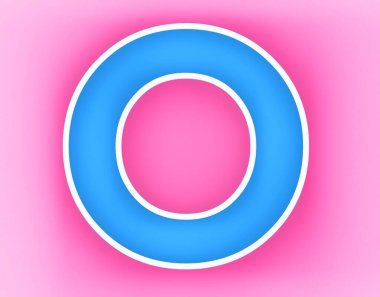 3d render of a circle button