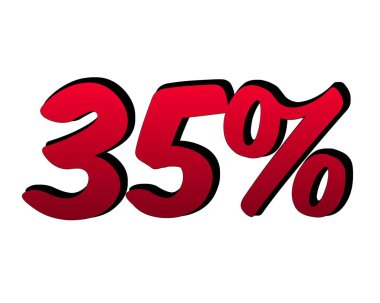 Siyah Cuma konsepti için beyaz arka planda% 3d indirimli etiket sembolü