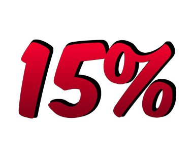 Siyah Cuma konsepti için beyaz arka planda% 3D indirimli etiket sembolü