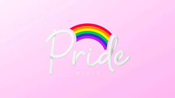 Vector Banner Pride Month Lgbt Vector Illustration Symbol Pride Month — 스톡 벡터