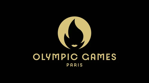 올림픽의 상징은 파리에서 2024 올림픽이다 로고스 올림픽 2024 올림픽 로고는 — 스톡 벡터