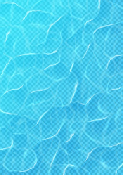 Modèle Texture Surface Mer Eau Texture Eau Transparente Réaliste Avec — Image vectorielle