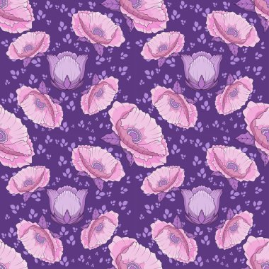 Çiçek desenli duvar kağıdı izole edilmiş