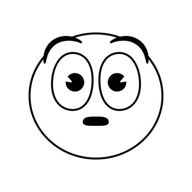 Yüzü Kızaran Emoji Çizgi Filmi Harika Görüntü İzole Edildi