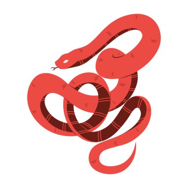 Çin Yeni Yılan Süsleme Çizgi Filmi İzole Edildi