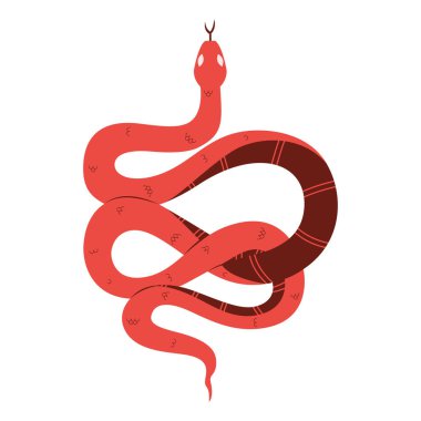 Çin Yeni Yılan Süsleme Çizgi Filmi İzole Edildi