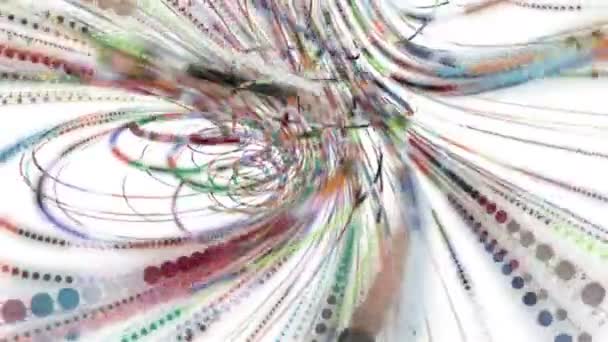 Φανταστικό Video Animation Σωματιδιακό Αντικείμενο Αργή Κίνηση 4096X2304 Loop — Αρχείο Βίντεο