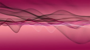 Parçacık dalga nesnesi ile fantastik video animasyonu yavaş çekim ve metin için boşluk, 4096x2304 döngü 4K