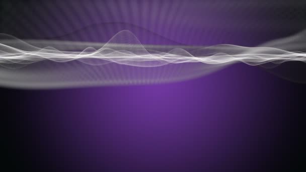 Fantastische Video Animatie Met Wave Object Slow Motion Kleur Veranderende — Stockvideo