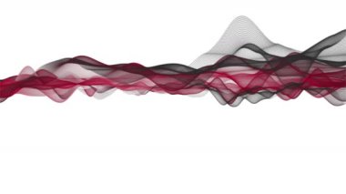 Parçacık dalga nesnesi ile romantik video animasyonu metin için yavaş çekim ve boşluk, 4096x2304 döngü 4K