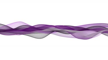 Parçacık dalga nesnesi ile romantik video animasyonu metin için yavaş çekim ve boşluk, 4096x2304 döngü 4K