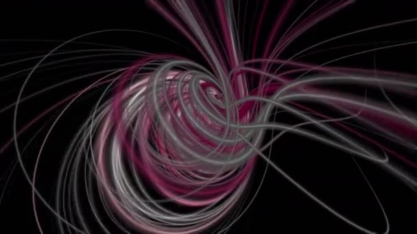 Ισχυρό Βίντεο Animation Αντικείμενο Ριγέ Κύματος Αργή Κίνηση 4096X2304 Loop — Αρχείο Βίντεο
