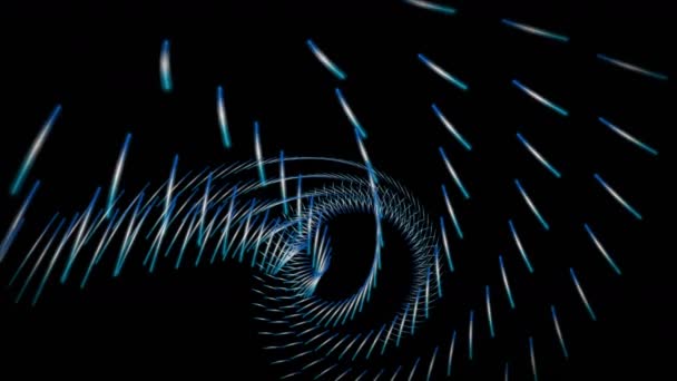 Futuristische Video Animatie Met Streep Wave Object Slow Motion 4096X2304 — Stockvideo