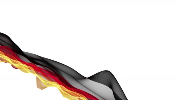 Fantastyczna Niemiecka Animacja Kolorowe Fale Wideo Zwolnionym Tempie Dla Imprez — Wideo stockowe
