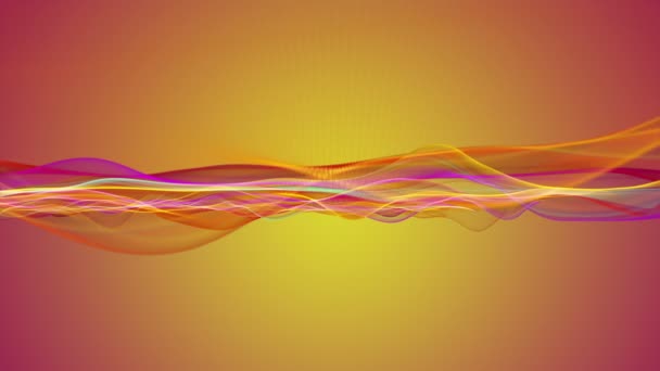 Φανταστικό Βίντεο Animation Αντικείμενο Σωματιδιακού Κύματος Αργή Κίνηση 4096X2304 Loop — Αρχείο Βίντεο
