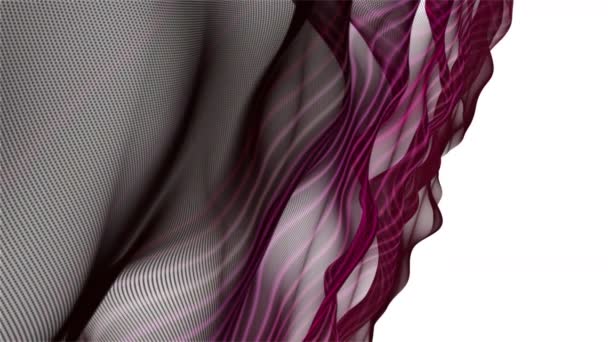 带有慢动作粒子波物体的浪漫视频动画 4096X2304环路4K — 图库视频影像