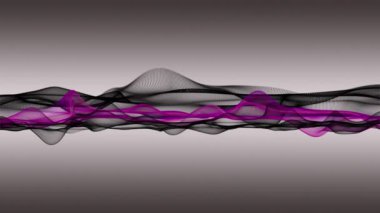 Parçacık dalga nesnesi ile romantik video animasyonu metin için yavaş çekim ve boşluk, 4096x2304 döngü 4K