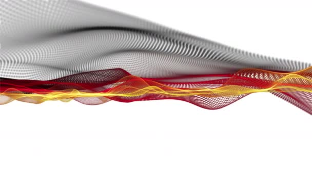 Fantastic German Color Wave Video Animation Slow Motion Sport Events — Stock videók